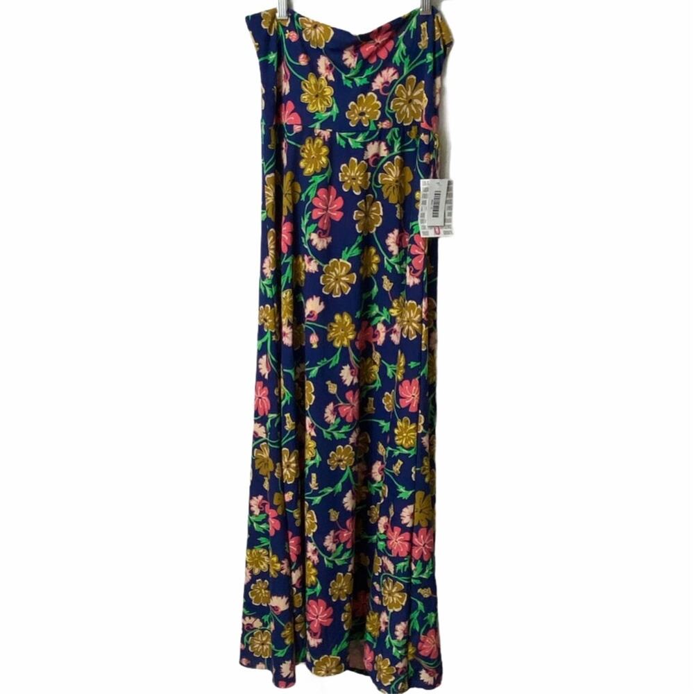 LuLaRoe Maxi Flower Print Long Skirt Small BRAND NEW WITH TAGS